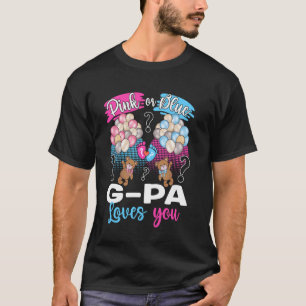 Camiseta Osos Revelación de Género Rosa o Azul Abuelo Te Am