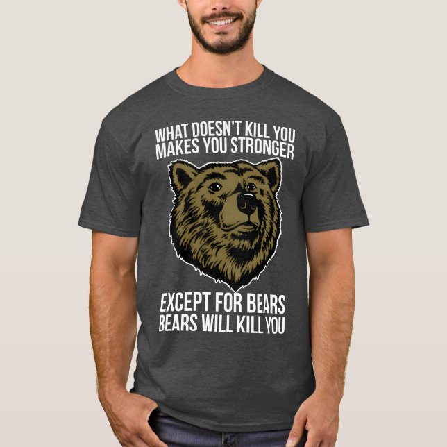 Camiseta Osos te matarán divertido (Anverso)