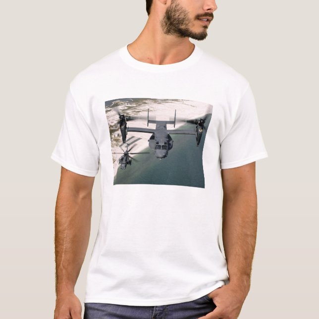 Camiseta Osprey CV-22 y baja ruptura MH-53 (Anverso)