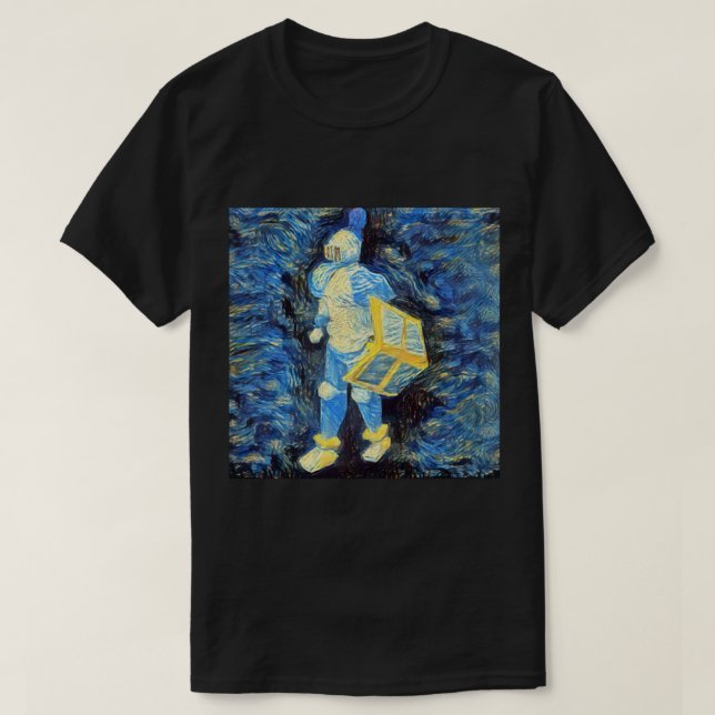 Camiseta OSRS Rune Armor Knight Starry Night art (Diseño del anverso)
