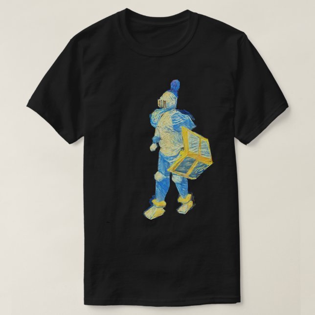Camiseta OSRS Rune Armor Knight Starry Night Ilustracion (Diseño del anverso)