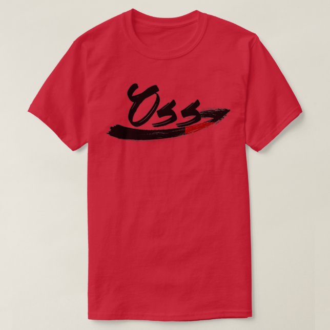 Camiseta Oss Jiu Jitsu Black 3 (Diseño del anverso)