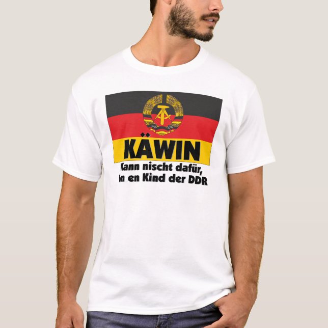 Camiseta Ostalgie Käwin Ein Kind der DDR Deutschland (Anverso)