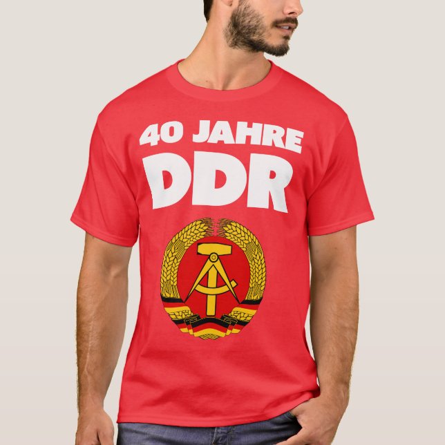 Camiseta ¡Ostalgie! ¡Recuerden el DDR, camarada! (Anverso)