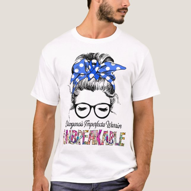 Camiseta Osteogénesis Imperfecta Soporte de Cinta de Concie (Anverso)