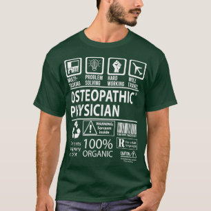 Camiseta Osteopatía Médico Multitarea Trabajo Regalo Artícu