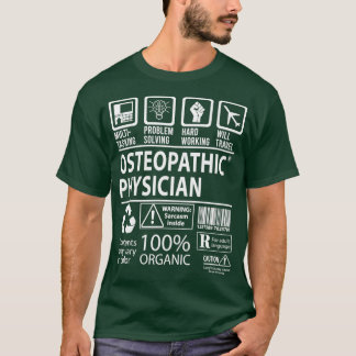 Camiseta Osteopatía Médico Multitarea Trabajo Regalo Artícu