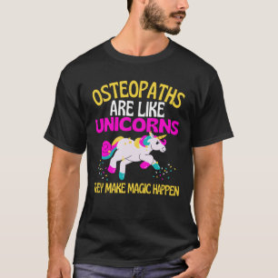 Camiseta Osteopatías Unicornio , Chiropráctico Magico Unico
