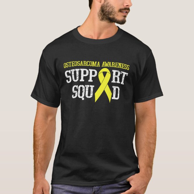 Camiseta Osteosarcoma Apoyo Osteosarcoma Guerrero que usamo (Anverso)