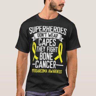 Camiseta Osteosarcoma Awareness Yellow Ribbon Fighter Bone