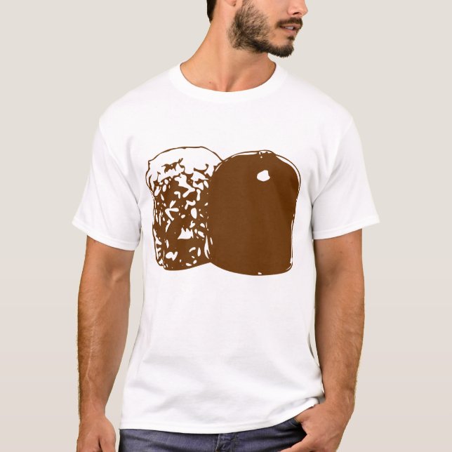 Camiseta Österreich Rettet die Schwedenbombe Schokolade (Anverso)