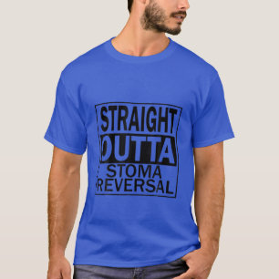 Camiseta Ostomy Funny Straita Outta Stoma Reversal Bag Lea