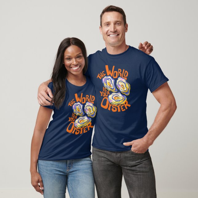 Camiseta Ostra de Verano Costera Dibujada a Mano (Unisexo)