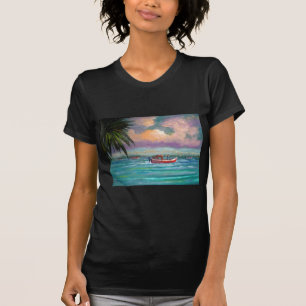 Camiseta Ostra que cosecha en la bahía de Apalachicola