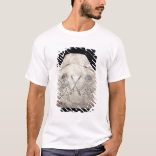 Camiseta Ostrakon que representa a dos hombres que luchan