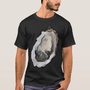 Camiseta Ostras y perlas en Crema