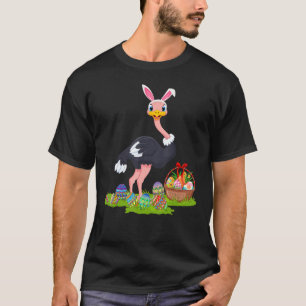 Camiseta Ostrich Ave Semana Santa Huevos Caza de Abundantes