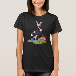 Camiseta Ostrich Ave Semana Santa Huevos Caza de Abundantes