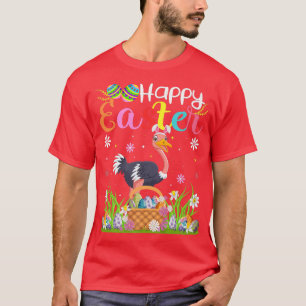 Camiseta Ostrich Bird Bunny Egg Hung Funny Ostrich Happy