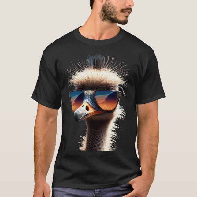 Camiseta Ostrich Bird Emu Ratite I Love Ostriches Allegedly (Anverso)