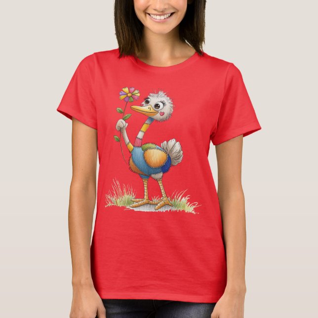 Camiseta Ostrich cutáneo (Anverso)