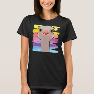Camiseta Ostrich Face Ostrichs Animal Flightless Bird 1