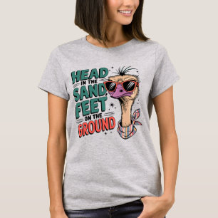 Camiseta Ostrich fresco con gafas de sol
