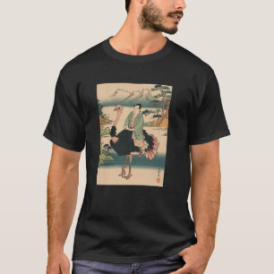 Camiseta Ostrich japonés Kyosai vintage Japón