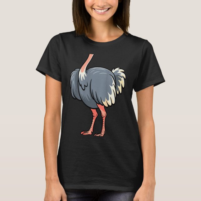 Camiseta Ostrich Shirt Adult Men Women Kids Body Ostrich Co (Anverso)