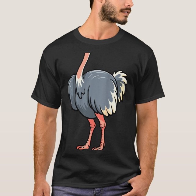 Camiseta Ostrich Shirt Adult Men Women Kids Body Ostrich Co (Anverso)