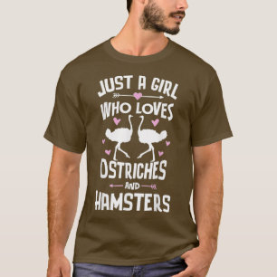 Camiseta Ostriches y Hamsters para mujeres Chicas
