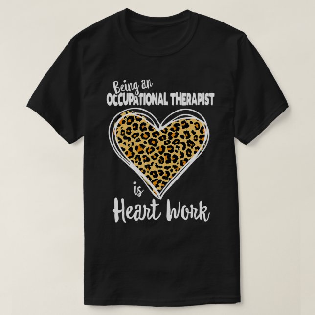 Camiseta OT Cute Leopard Plaid Gift for Occupational therap (Diseño del anverso)