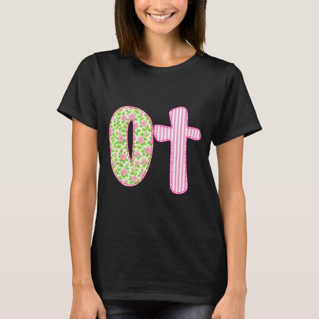 Camiseta Ot Preppy Occupational Therapy, Boho Cota Girly Co (Anverso)