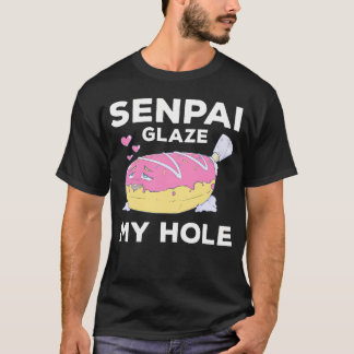 Camiseta Otaku Ahegao Donut Pun Senpai Ecchi Etchi Hentai F