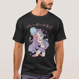 Camiseta Otaku - Chica Anime de voleibol - Manga japonesa