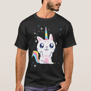 Camiseta Otaku, Chicas de Cat Caticorn de Unicorn