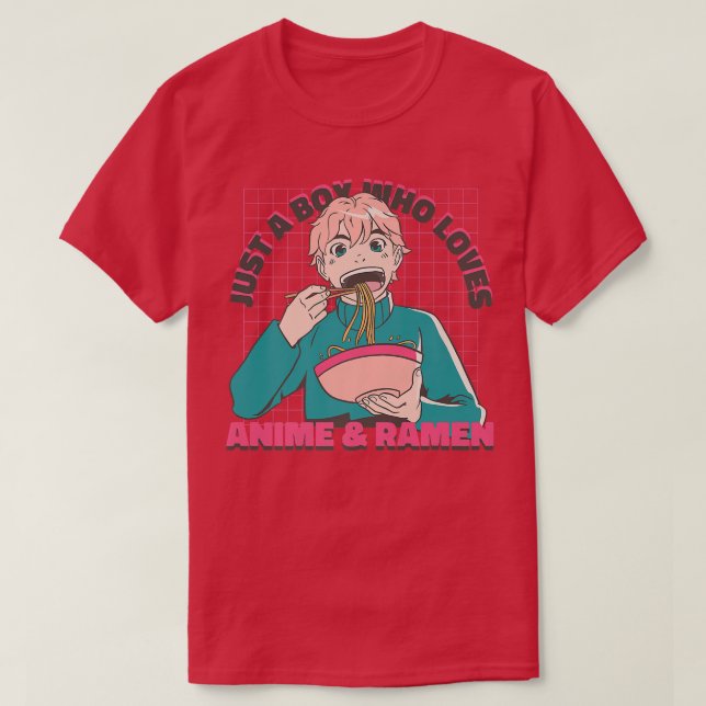Camiseta Otaku De Anime Kawaii Solo Un Chico Que Ama El Ani (Diseño del anverso)