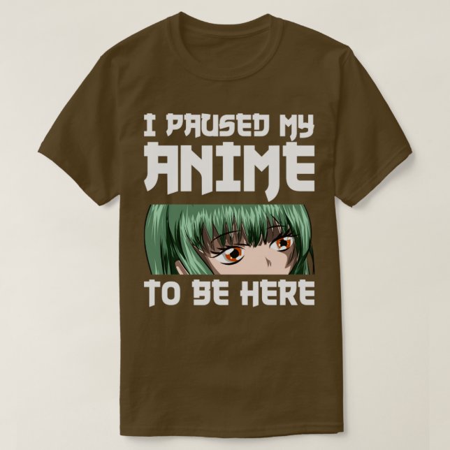 Camiseta Otaku Funny Cita Anime (Diseño del anverso)