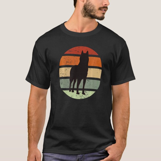 Camiseta Otaku Huskie Dog Retro 2 (Anverso)