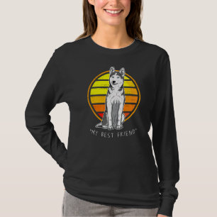 Camiseta Otaku Huskie Dog Vintage 57
