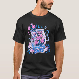 Camiseta Otaku japonés elegante bebida estética de leche Ja