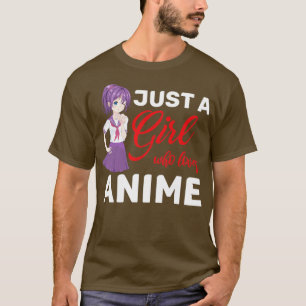 Camiseta Otaku Just A Girl Who Loves Anime
