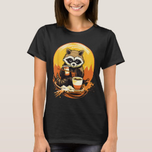 Camiseta Otaku Raccoon come comida japonesa fideos de Ramen