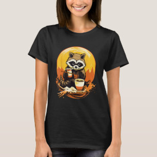 Camiseta Otaku Raccoon come comida japonesa fideos de Ramen