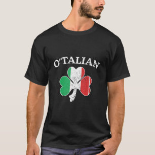 Camiseta O'talian Italiano Irlandés Shamrock St Patricks Da