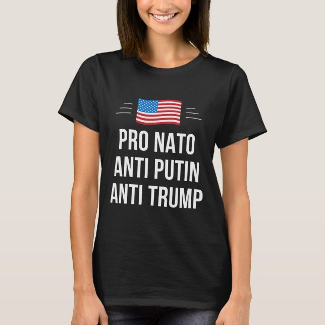 Camiseta Otan - Anti Putin - Anti Trump - (Anverso)