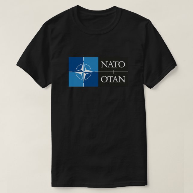 Camiseta OTAN. Logo de North Atlantic Treaty Organisati (Diseño del anverso)