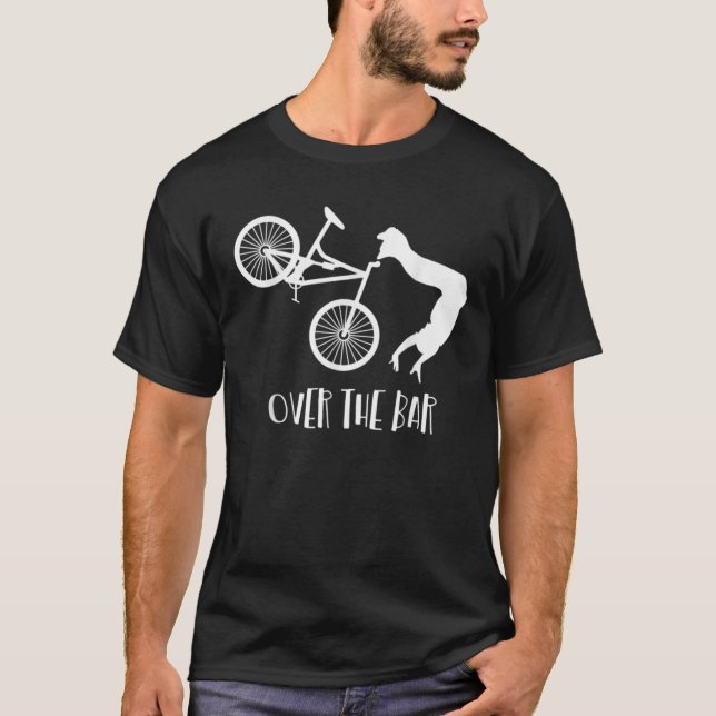 Camiseta OTB Over The Bar Funny Mountain Bike Funny Biking (Anverso)