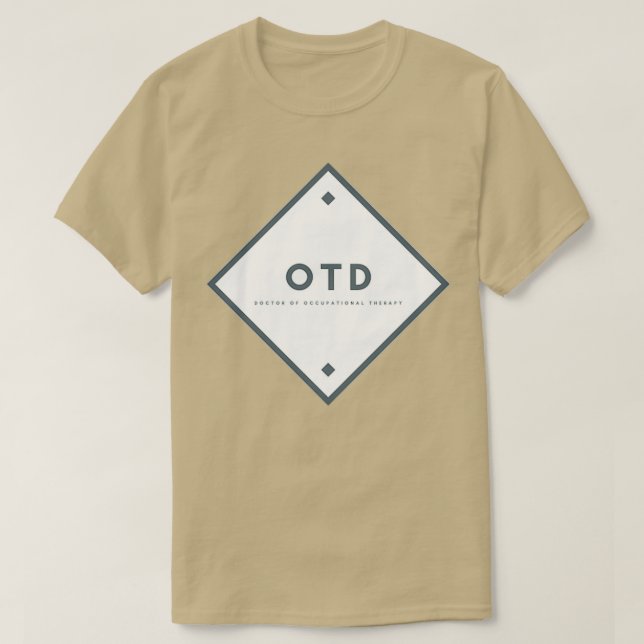 Camiseta OTD Doctor of Occupational Therapy (Diseño del anverso)