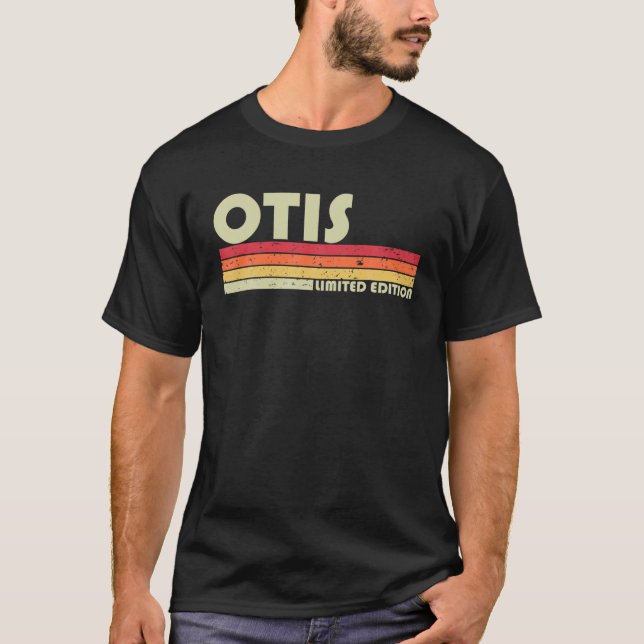 Camiseta OTIS Nombre de regalo Personalizado Funny Retro Vi (Anverso)